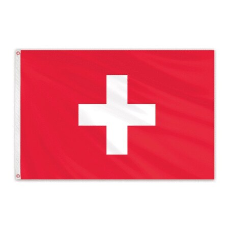 Switzerland Outdoor Endura-Poly Flag 3'x5'